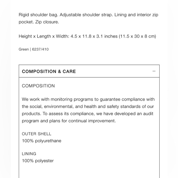 Zara shoulder bag green - Picture 6 of 6